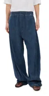 Tibi Summer Denim Classic Wash Winslow Pants Petite Classic Blue