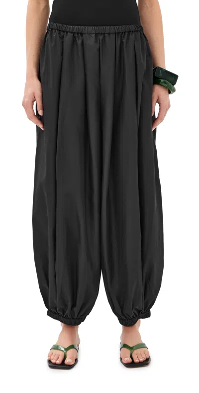 Tibi Summer Nylon Zeppelin Pants Black