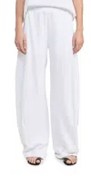 Tibi Summer Sweatshirting Winslow Pants White In White