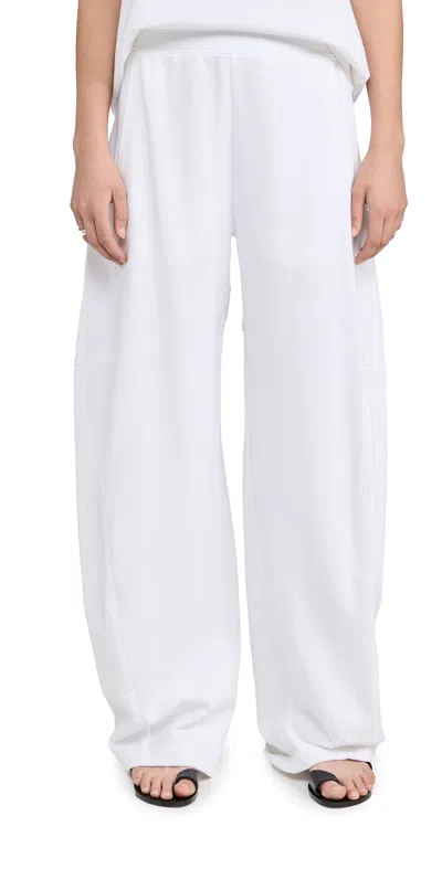 Tibi Summer Sweatshirting Winslow Pants White