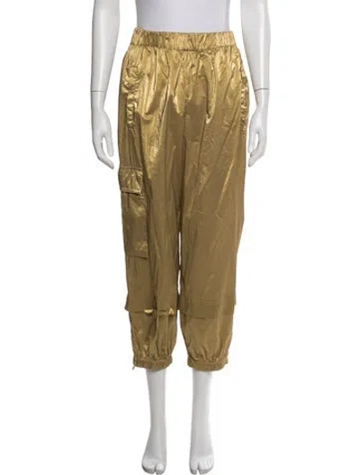 Pre-owned Tibi Sweatpants In Gold/metallic