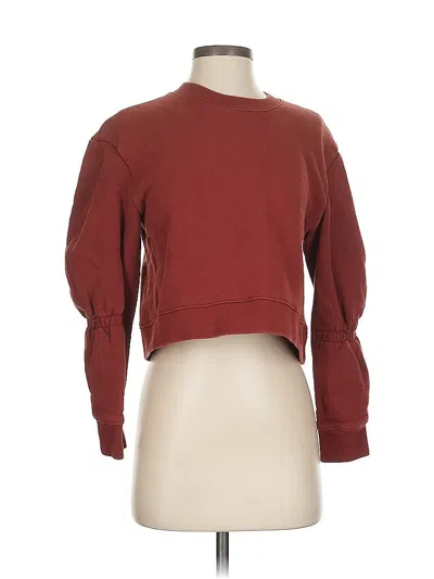 Pre-owned Tibi Sweatshirt In Burgundy