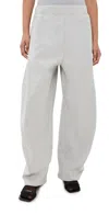 Tibi Petite Sweatshirt Program Winslow Pants Heather Grey In Heather Grey