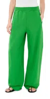 Tibi Sweatshirt Winslow Pull On Pants Green In Green