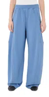 Tibi Sweatshirt Winslow Pull On Pants Light Blue In Blue