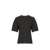 Tibi Wool-crepe Top In Black