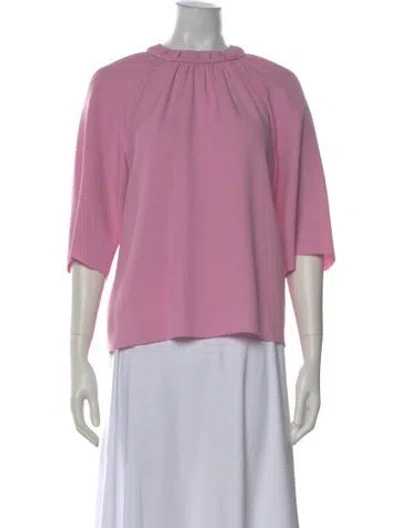 Pre-owned Tibi Three-quarter Sleeve Top In Purple