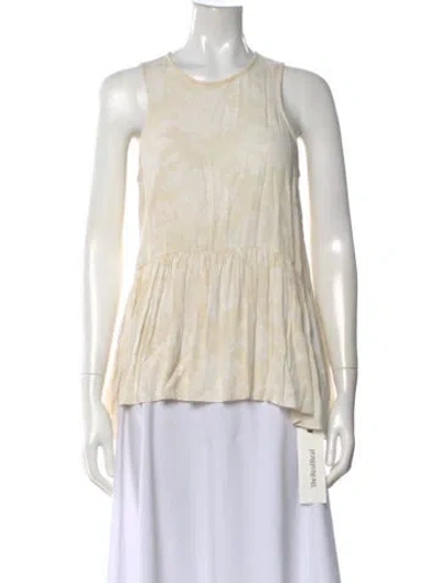 Pre-owned Tibi Tie-dye Print Mini Dress In Neutral