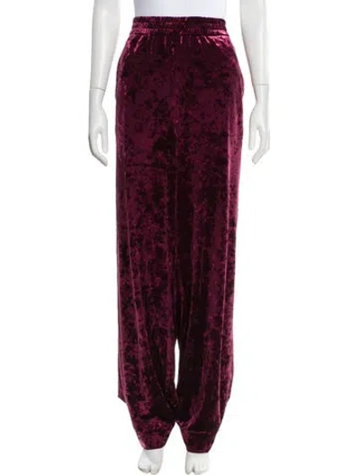 Pre-owned Tibi Tie-dye Print Sweatpants In Burgundy