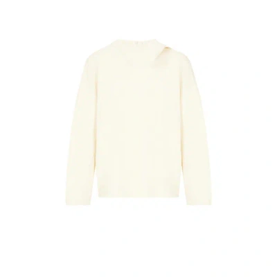 Tibi Top With Cut-out At The Neck In Neutral