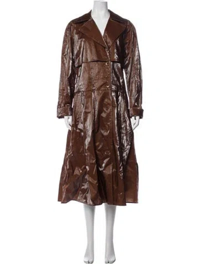Pre-owned Tibi Trench Coat In Brown
