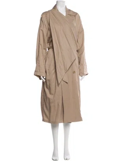 Pre-owned Tibi Trench Coat In Neutral