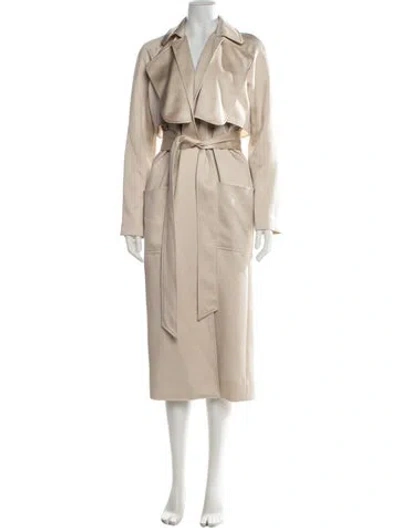 Pre-owned Tibi Trench Coat In Neutral