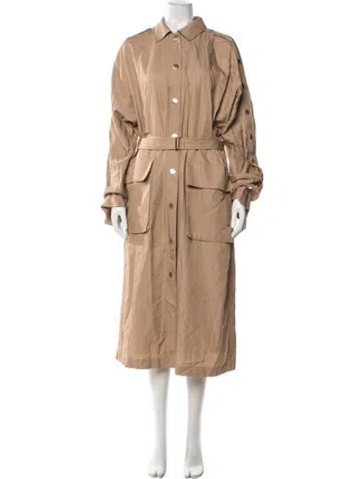 Pre-owned Tibi Trench Coat In Neutrals
