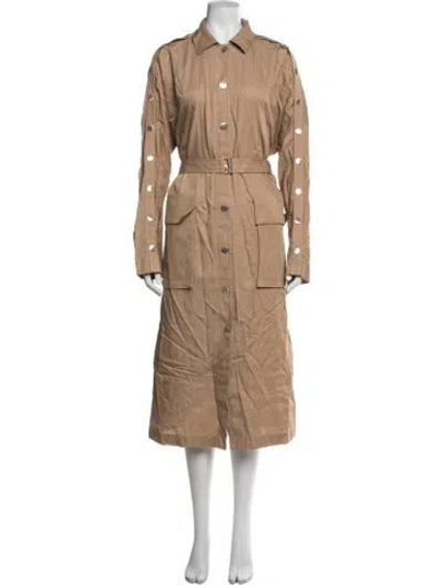 Pre-owned Tibi Trench Coat In Neutrals