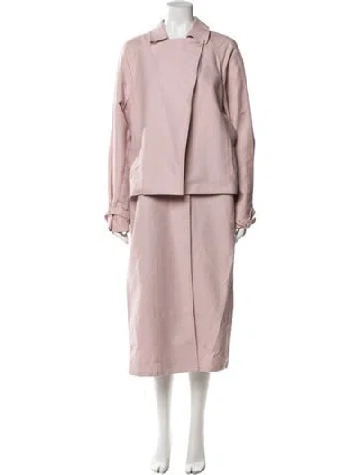 Pre-owned Tibi Trench Coat In Pink