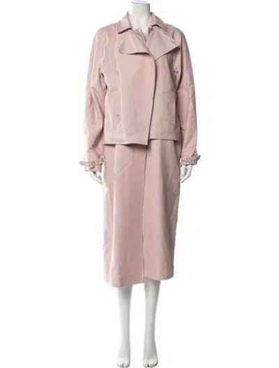 Pre-owned Tibi Trench Coat In Pink