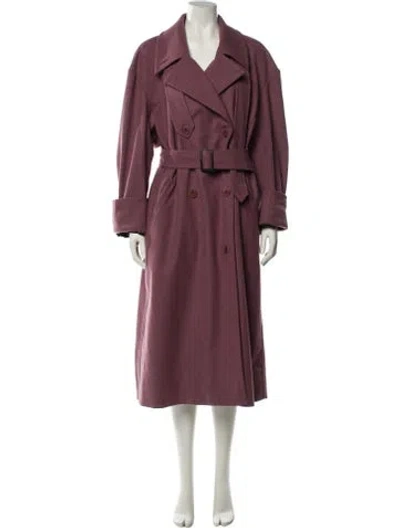 Pre-owned Tibi Trench Coat W/ Tags In Purple