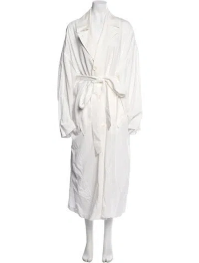 Pre-owned Tibi Trench Coat In White