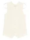 Tibi Tropical Easy Vest In Neutral