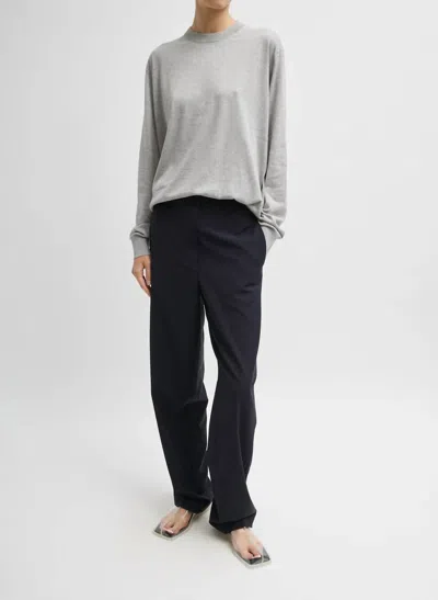 Tibi Tropical Wool Jules Trousers In Navy