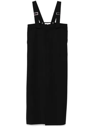 TIBI TROPICAL WOOL SKIRT DRESS