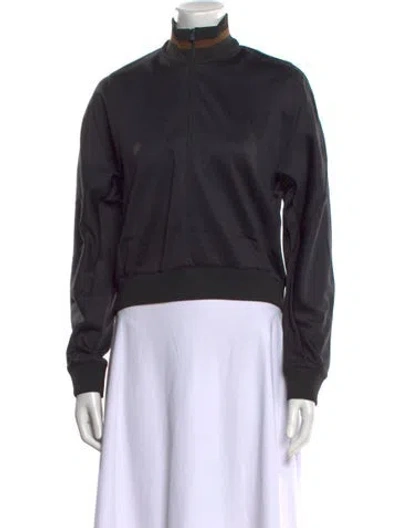 Pre-owned Tibi Turtleneck Long Sleeve Sweatshirt W/ Tags In Black