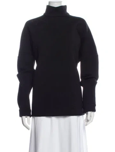 Pre-owned Tibi Turtleneck Long Sleeve Top In Gray