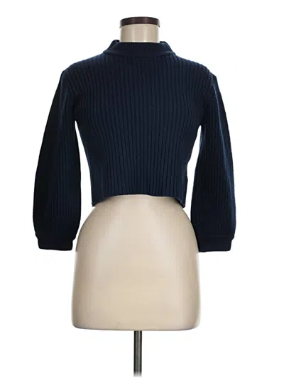 Pre-owned Tibi Turtleneck Sweater In Blue