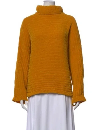 Pre-owned Tibi Turtleneck Sweater In Gold/yellow