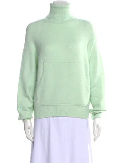 Pre-owned Tibi Turtleneck Sweater In Green