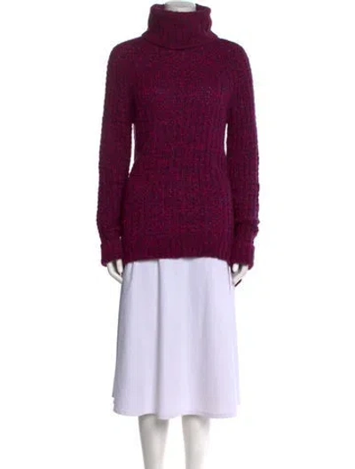 Pre-owned Tibi Turtleneck Sweater In Purple