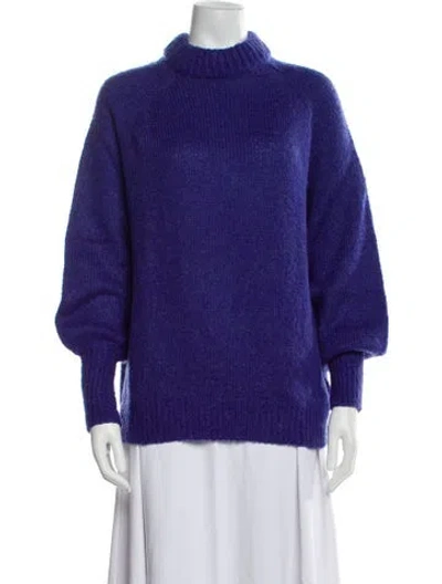 Pre-owned Tibi Turtleneck Sweater In Purple