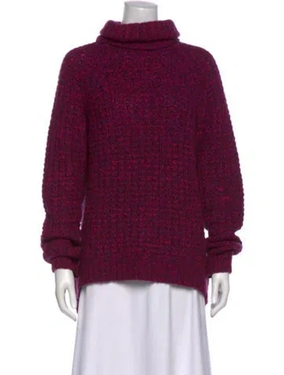 Pre-owned Tibi Turtleneck Sweater In Purple