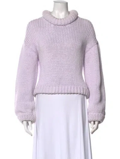 Pre-owned Tibi Turtleneck Sweater In Purple