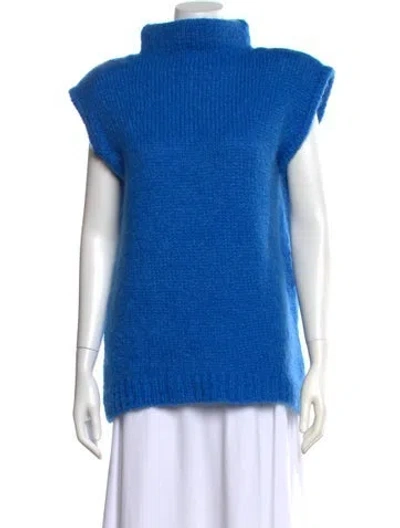 Pre-owned Tibi Turtleneck Sweater W/ Tags In Blue