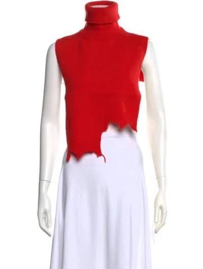 Pre-owned Tibi Turtleneck Sweater W/ Tags In Red