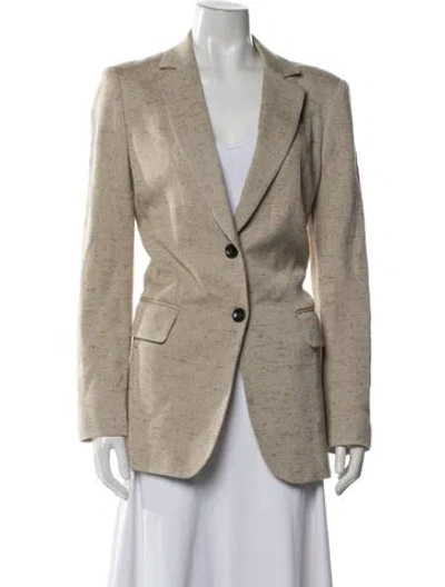 Pre-owned Tibi Tweed Pattern Blazer In Neutrals