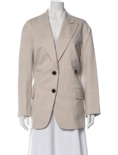 Pre-owned Tibi Tweed Pattern Blazer W/ Tags In Neutral
