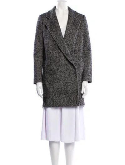 Pre-owned Tibi Tweed Pattern Evening Jacket In Gray