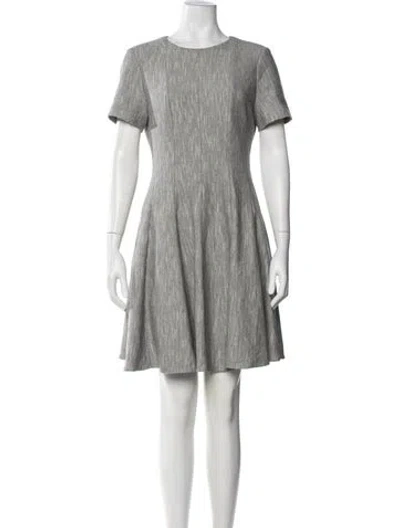 Pre-owned Tibi Tweed Pattern Knee-length Dress In White