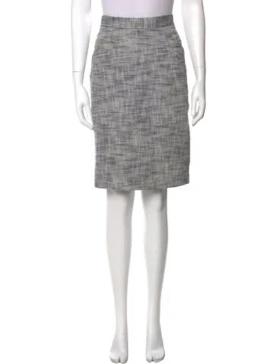 Pre-owned Tibi Tweed Pattern Knee-length Skirt In Blue