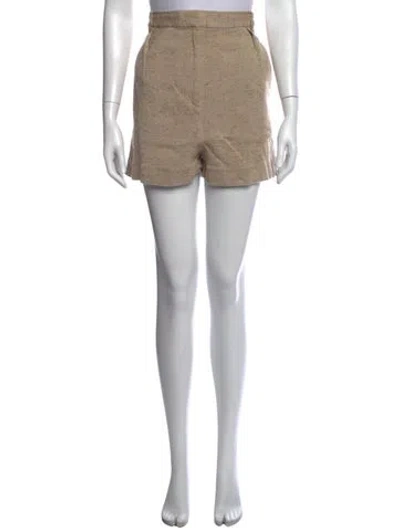 Pre-owned Tibi Tweed Pattern Mini Shorts In Neutral