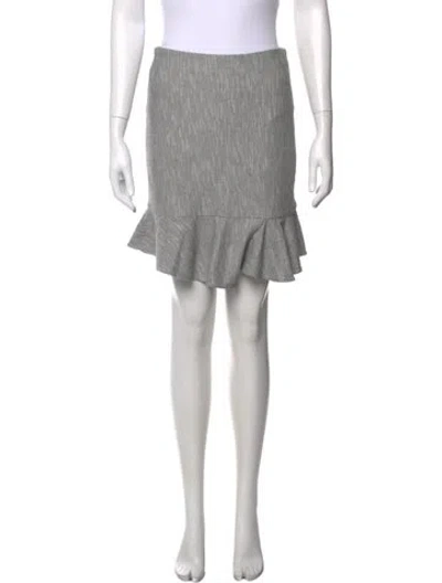 Pre-owned Tibi Tweed Pattern Mini Skirt In Black/white