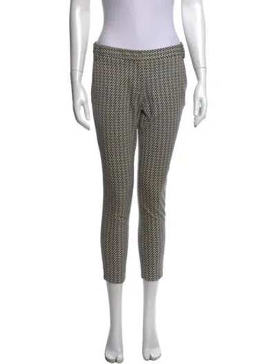 Pre-owned Tibi Tweed Pattern Straight Leg Pants In Black/white