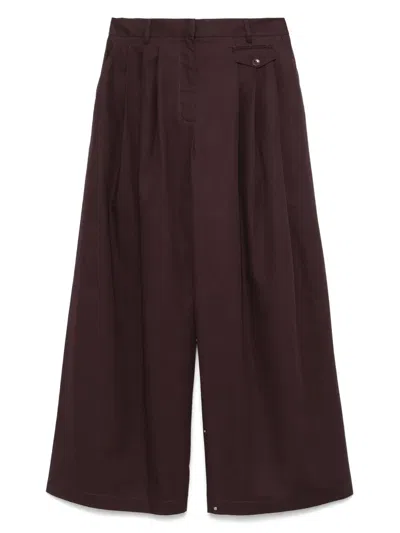 Tibi Twill Triple-pleat Palazzo Pants
