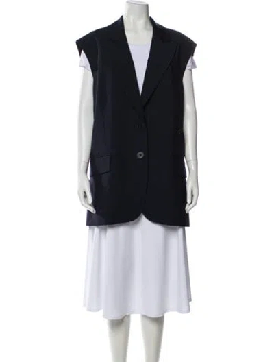 Pre-owned Tibi Vest In Blue