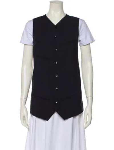 Pre-owned Tibi Vest In Blue