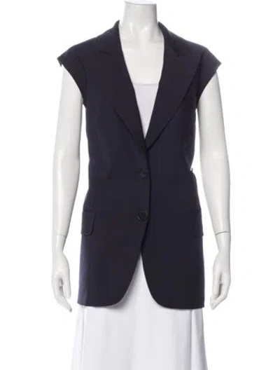 Pre-owned Tibi Vest In Blue