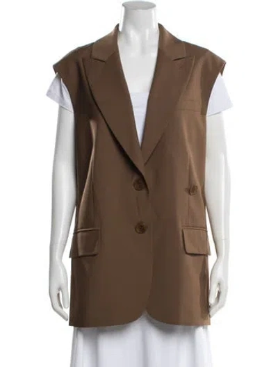 Pre-owned Tibi Vest In Brown